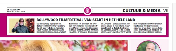 BFF 2026 in de Telegraaf